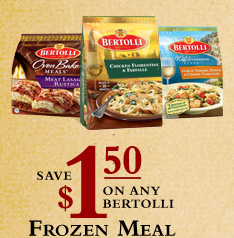 $1.50 Coupon Bertolli Frozen Meals