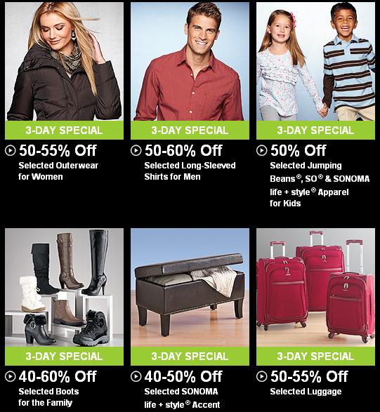 Kohls Clearance sale + Extra 20 Off + 0.99 Shipping