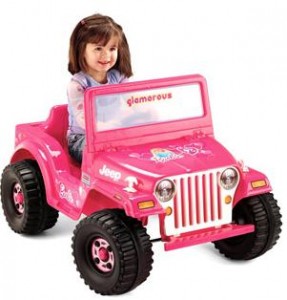 battery operated barbie jeep