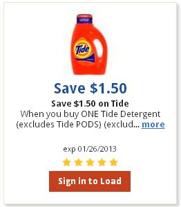 laundry detergent coupons free printable 2012