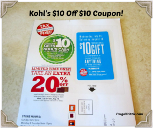 kohls coupon in the mail