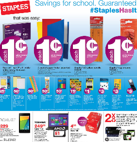 staples back to school deals