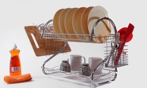 chrome dish rack