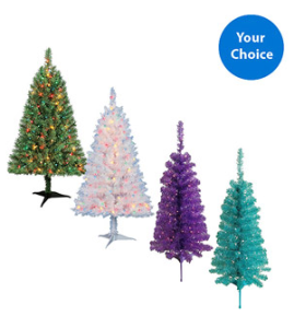 pre-lit christmas tree