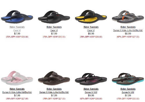 rider flip flops mens