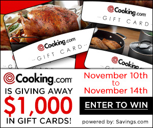 Cooking.com giveaway