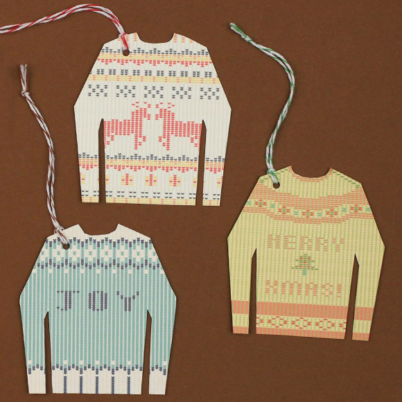 Ugly Christmas Sweater Gift Tags