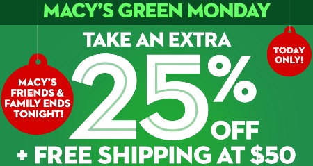 Macys Green Monday