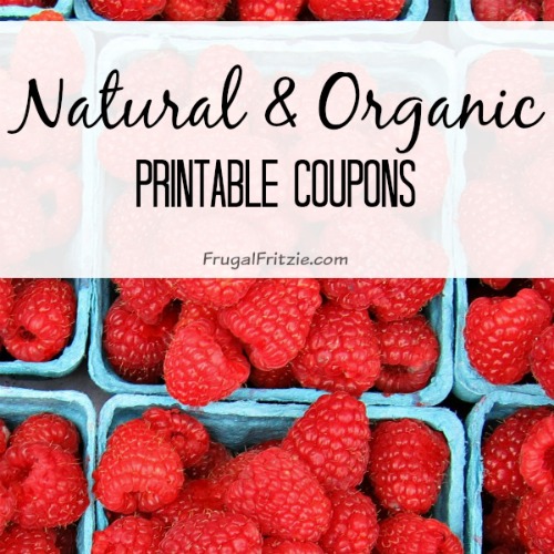 Natural and Organic Printable Coupons