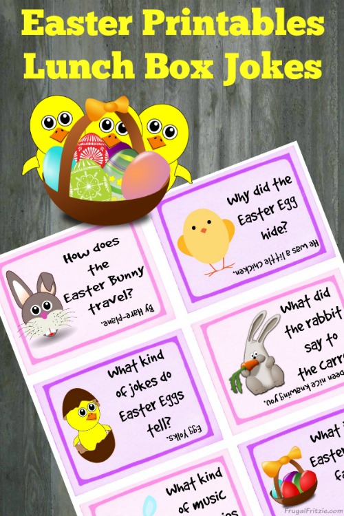 Free Printable Easter Kids Lunch Box Jokes 