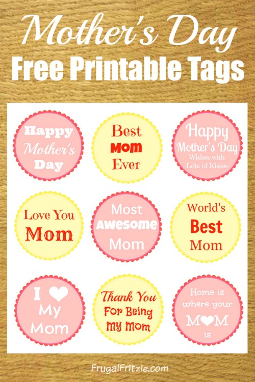 Mothers Day Free Printable Gift Tags