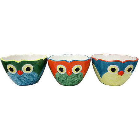 Small Hand-Painted Owl Planters