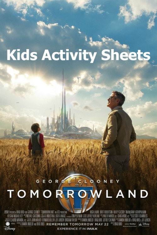 Tomorrowland Kids Activity Sheets 