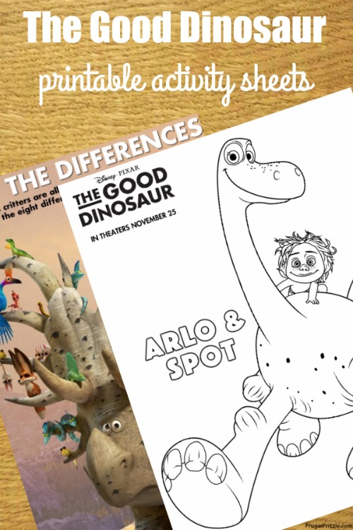Disney Pixar S The Good Dinosaur Free Activity Sheets