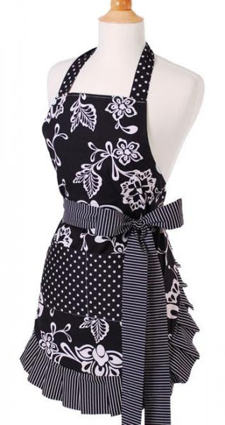 Flirty Apron Original Sassy Black Apron