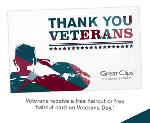 Great Clips Free Haircut for Veterans 