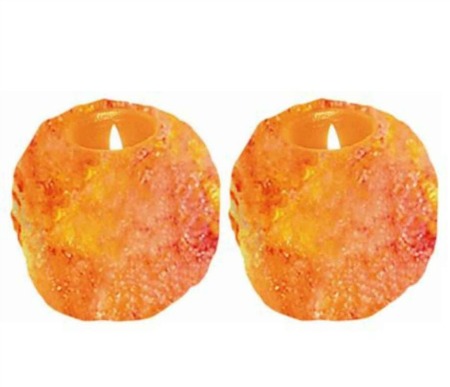 Himalayan Ionic Crystal Candle Holders