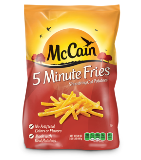 McCain 5 Minute Fries Frozen Potatoes Coupon