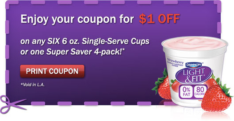 Dannon Light &amp; Fit Yogurt $1.00/1 Coupon - Frugal Fritzie